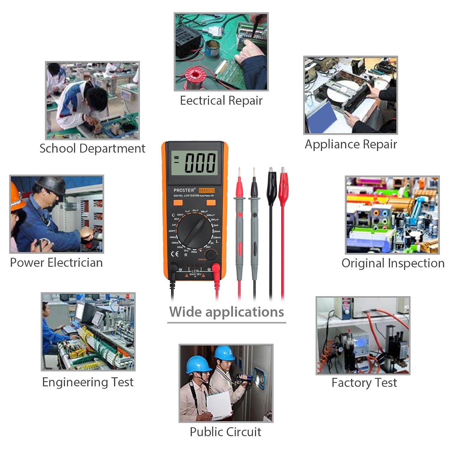 Thumbnail 5 de Proster TOPPST077 LCR Meter for Capacitance, Inductance and Resistance