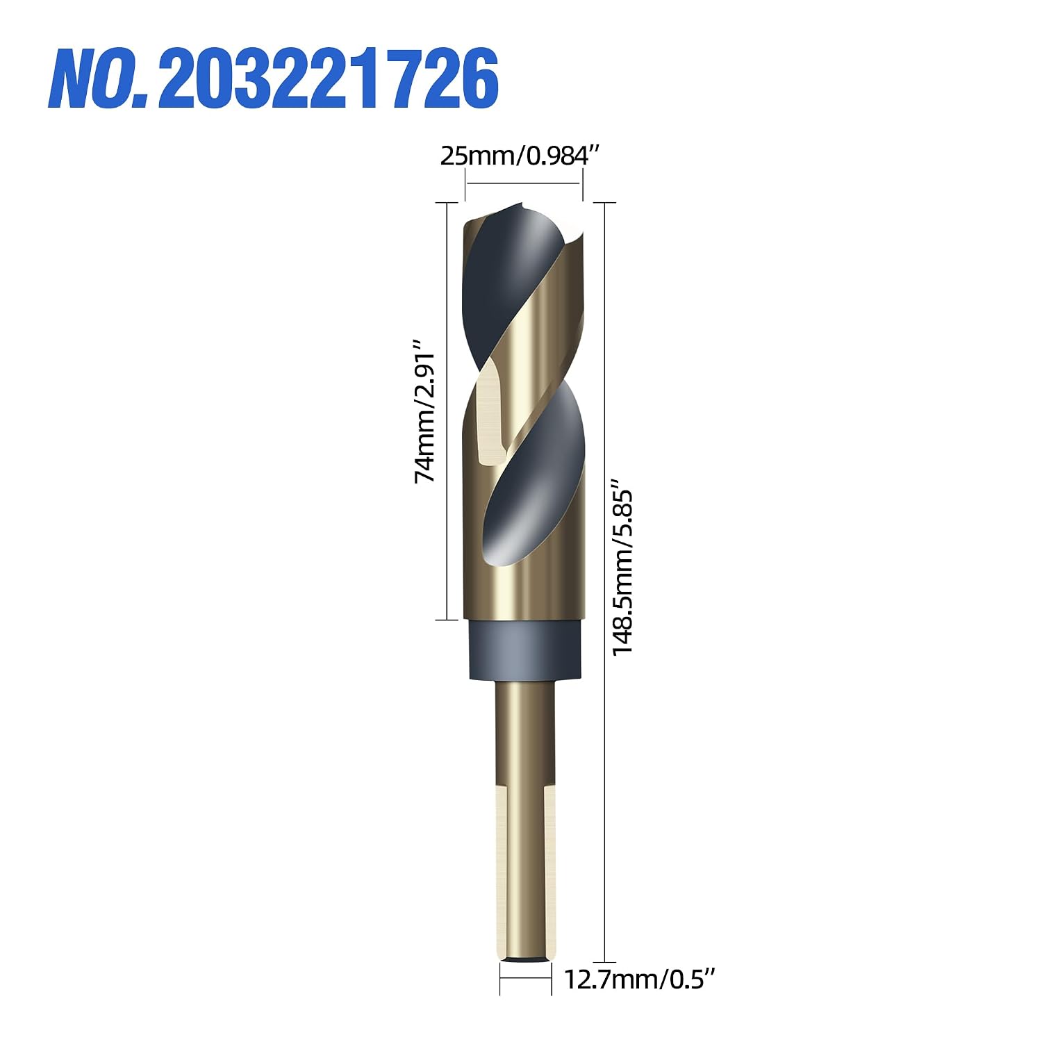 Thumbnail 6 de HUHAO Reduced-Shank Drill Bit, 10mm Shank
