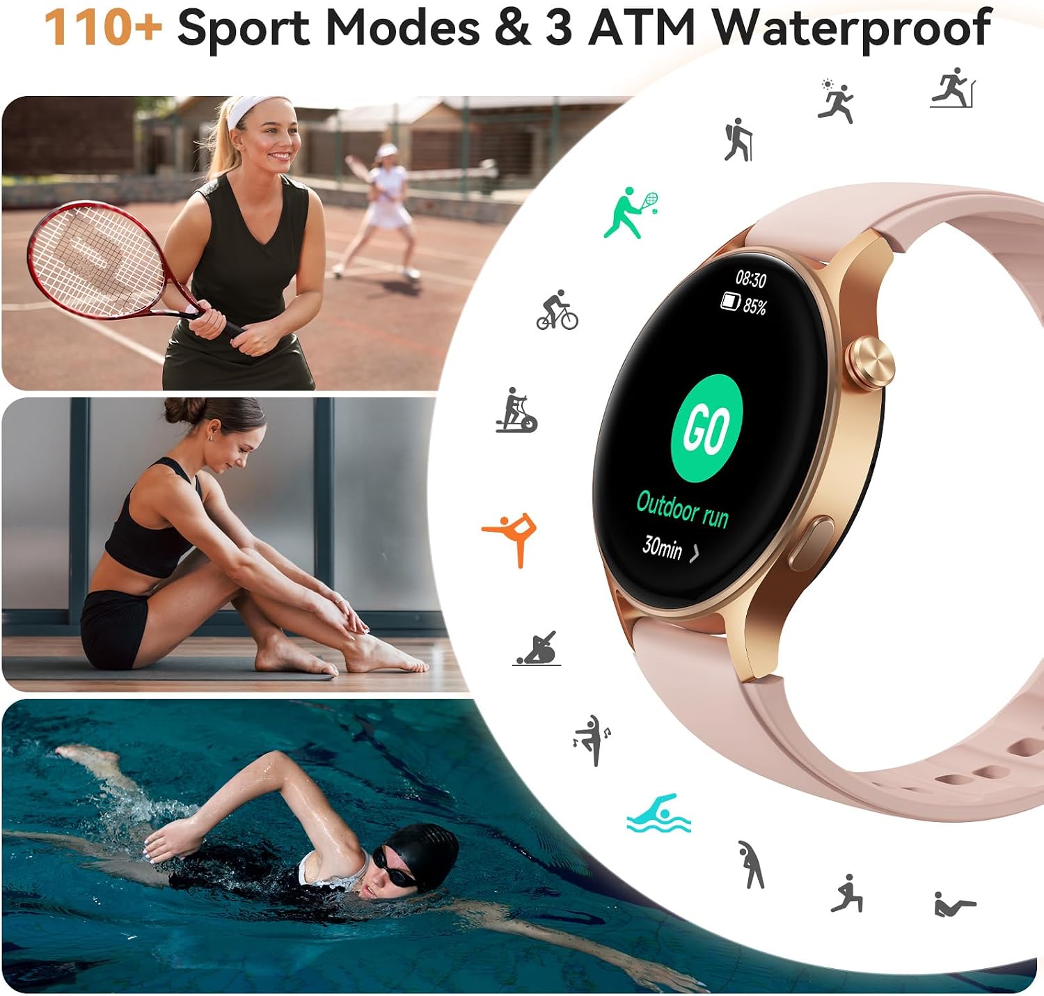 Thumbnail 4 de aeac Smart Watch for Women 1.32" AMOLED