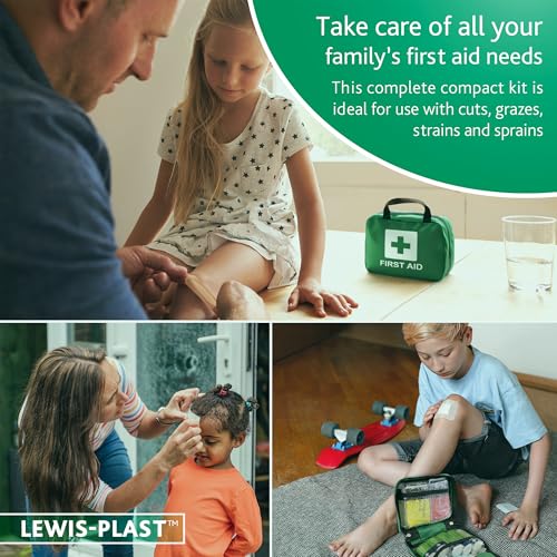 Detalle de Reliance Medical Lewis-Plast Premium First Aid Kit 90‑Piece: Home, Car, Holiday and Workplace