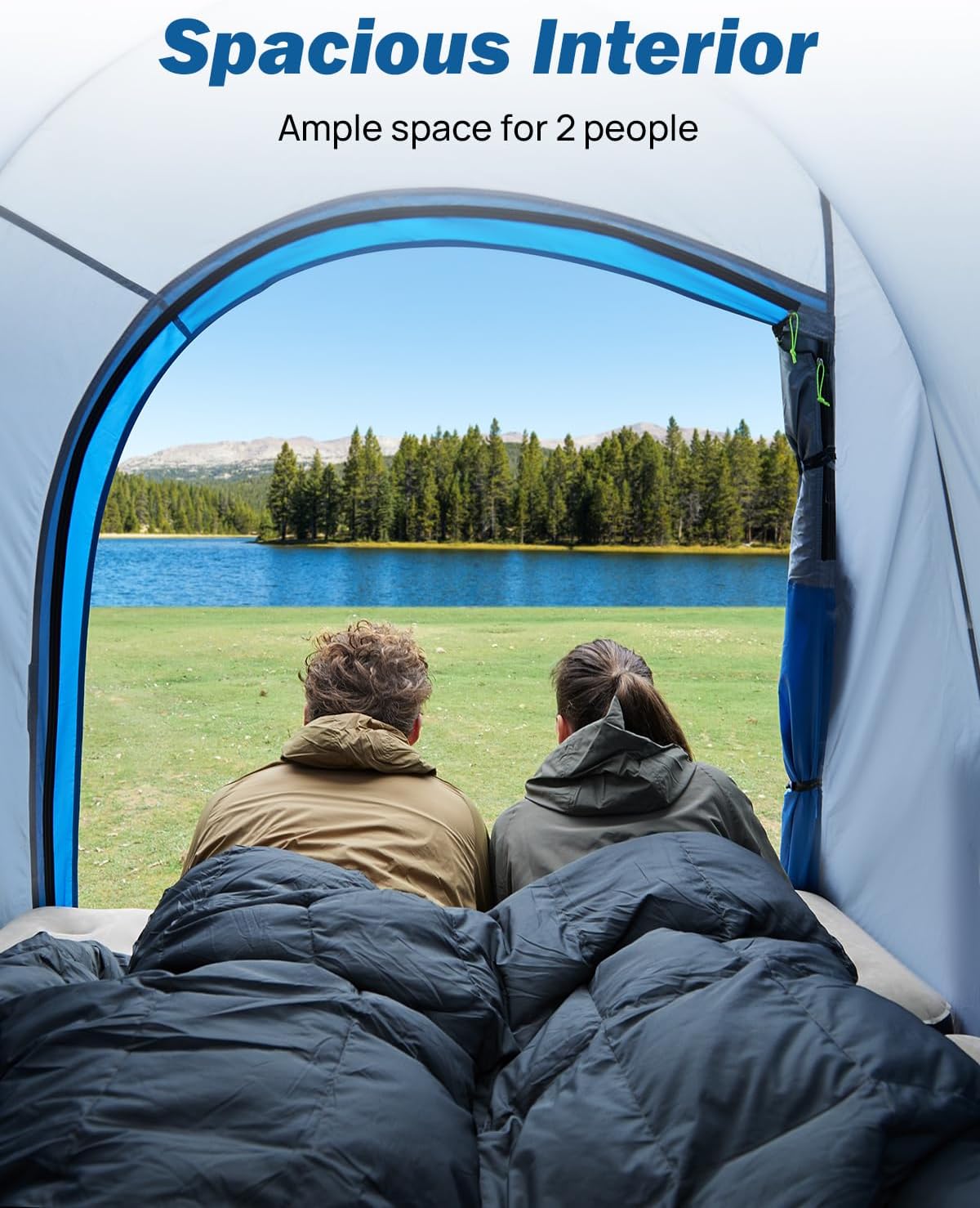 Thumbnail 2 de JOYTUTUS Truck Tent for 5.0–5.2 ft Beds with Rainfly and Aluminum Poles
