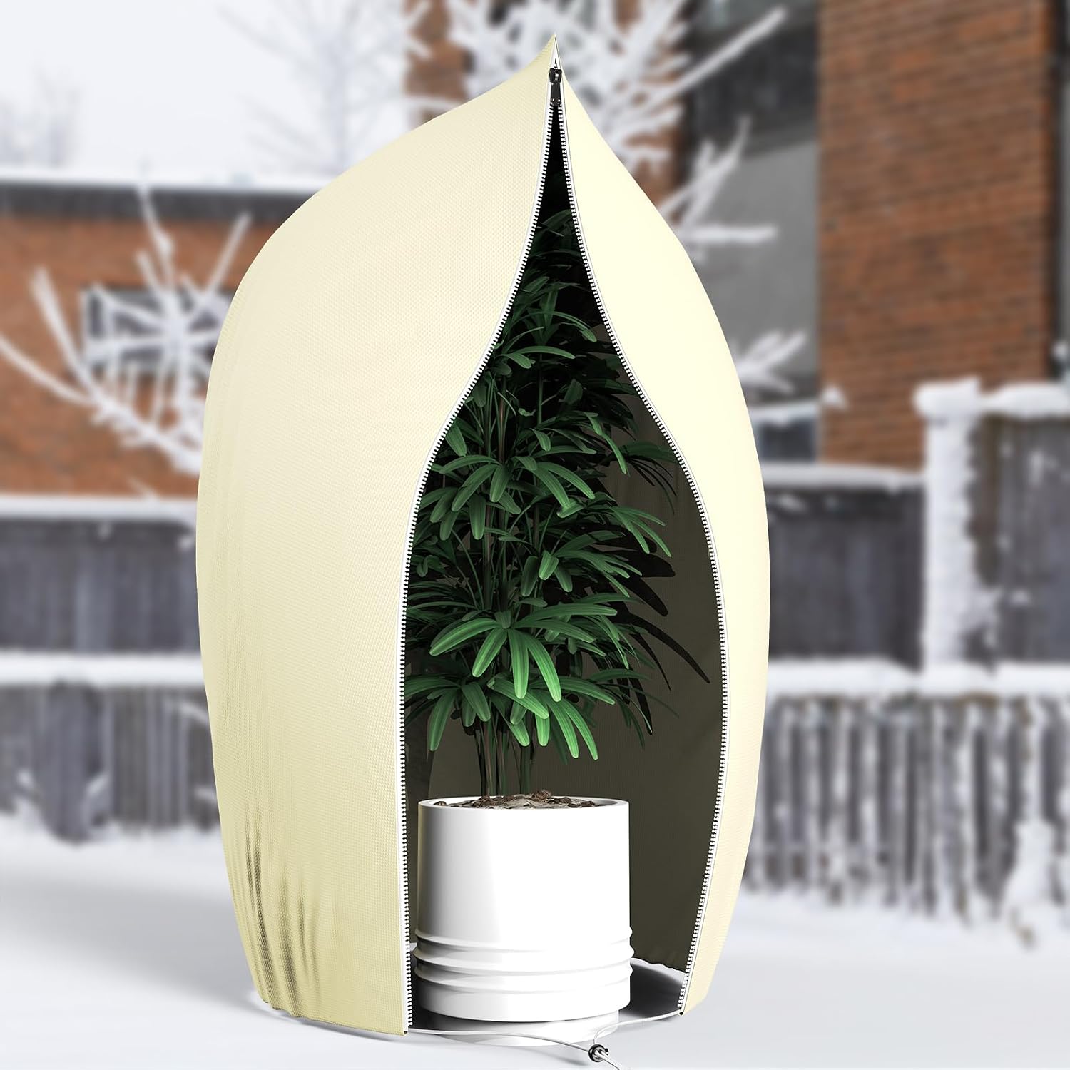 Detalle de Yomisee 120x180cm Plant frost protection cover 🎍