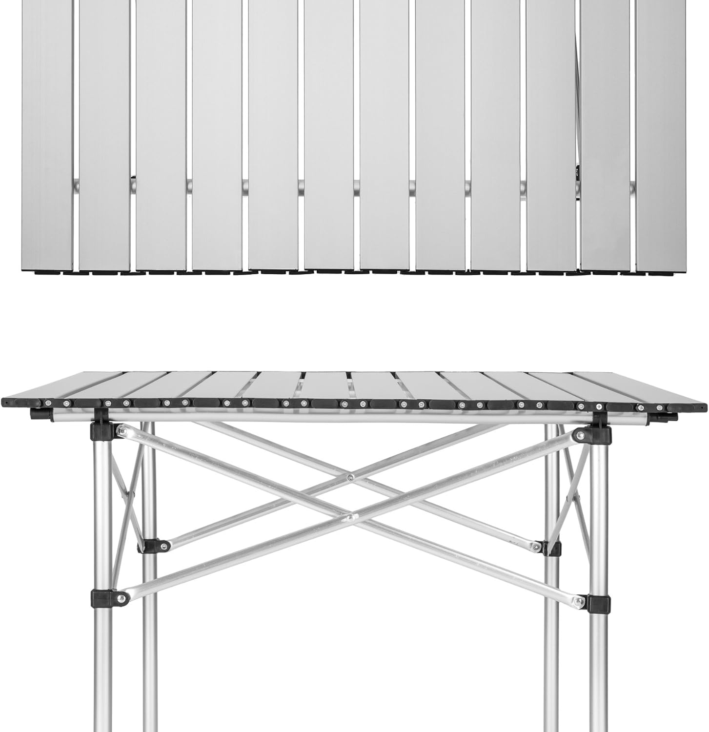 Thumbnail 3 de tectake Mesa Plegable Aluminio 70x70x70 cm