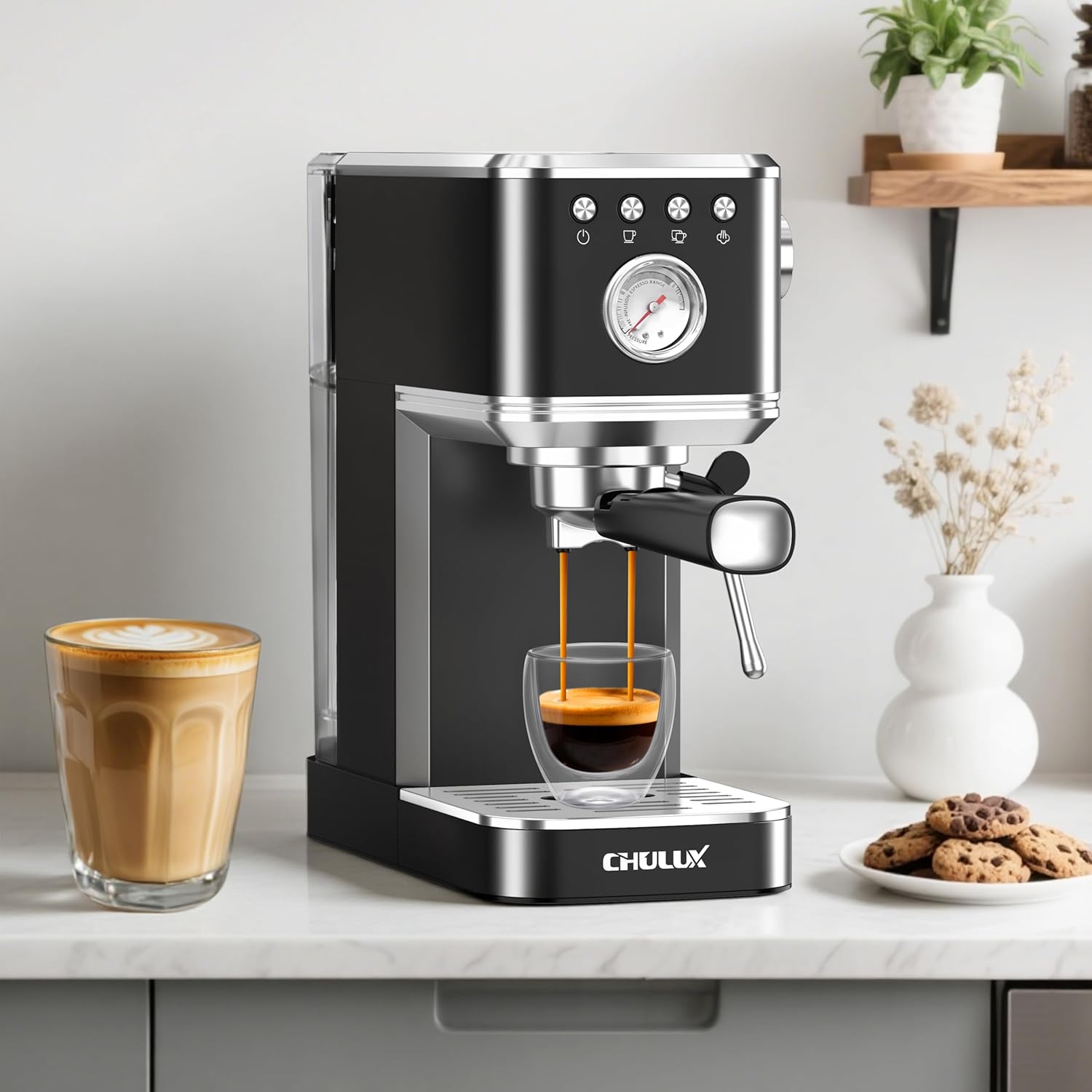 Thumbnail 4 de CHULUX Slim Espresso Machine 20 Bar