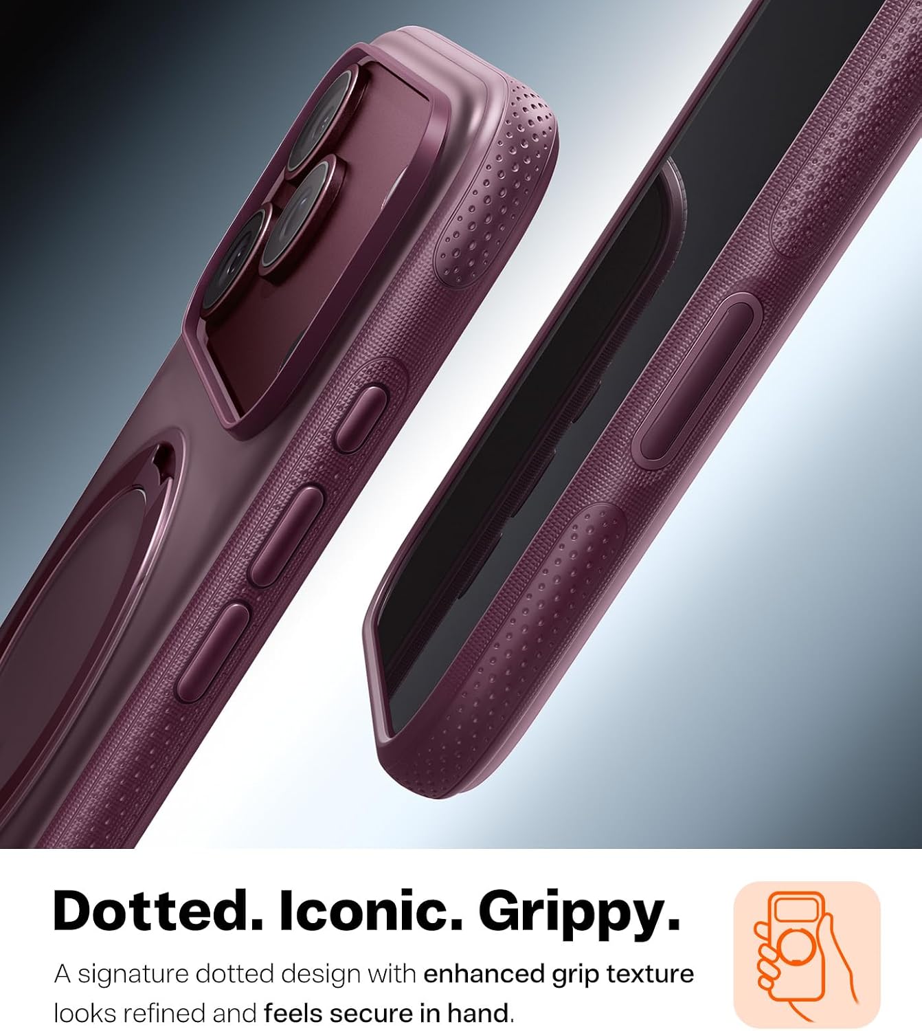 Thumbnail 6 de TORRAS O3 Fitness Series Case for iPhone 18 Pro Max, 360° Stand, Burgundy