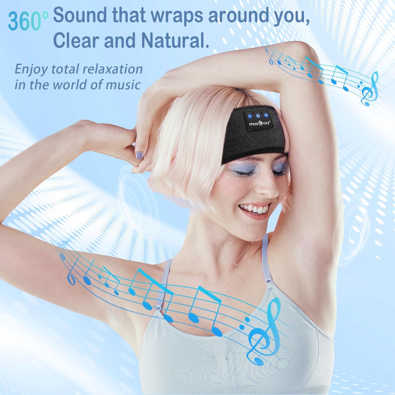 Thumbnail 4 de MUSICOZY Sleep Headphones Bluetooth 5.4 headband