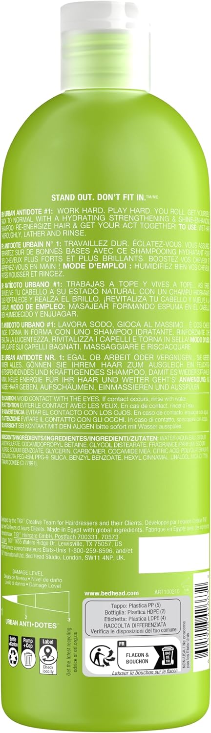 Thumbnail 2 de TIGI Bed Head Urban Anti+Dotes Re-Energize Level 1: Shampoo Rivitalizzante per Uso Quotidiano