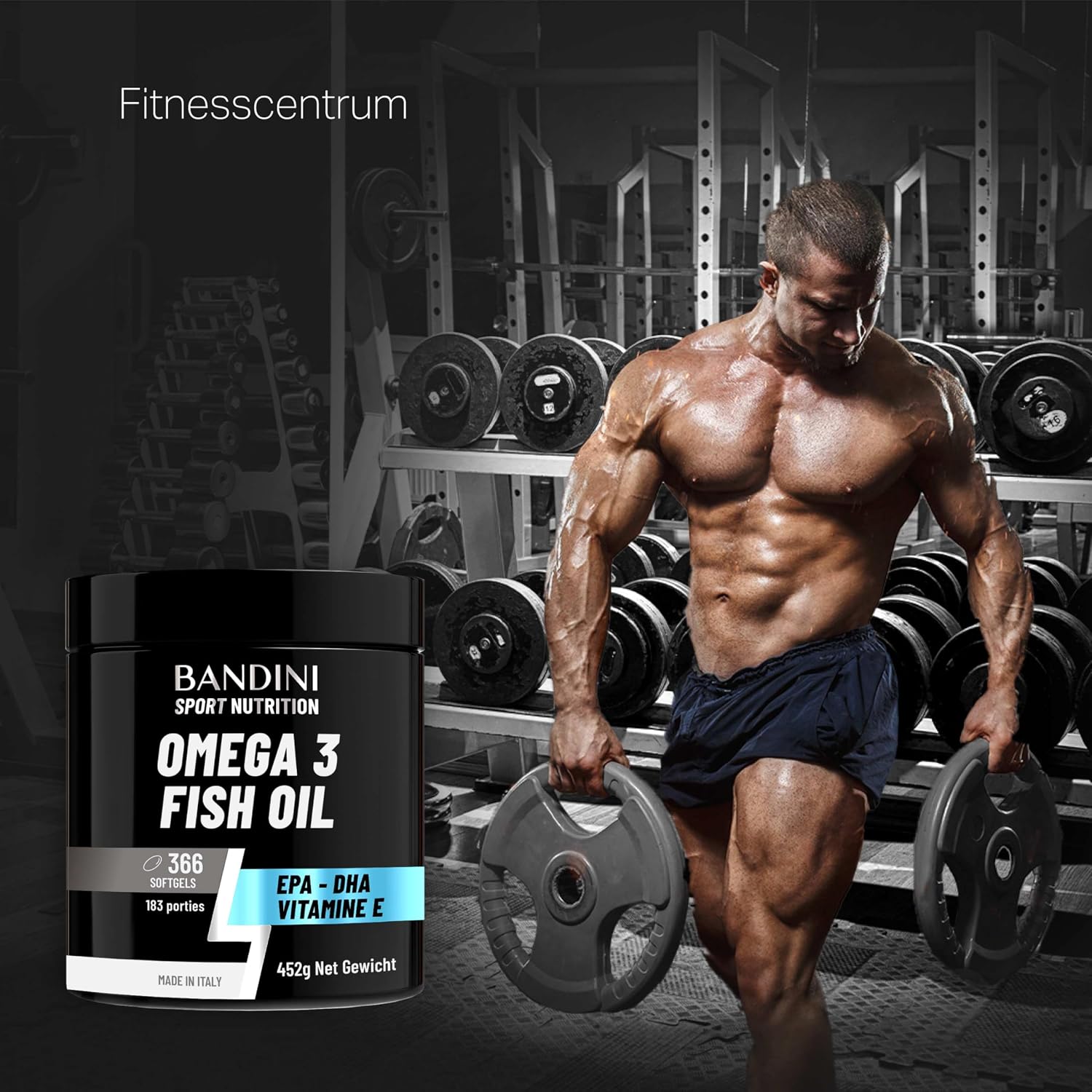 Detalle 2 de BANDINI Omega 3 visolie, 366 softgels met 360 mg EPA en 240 mg DHA