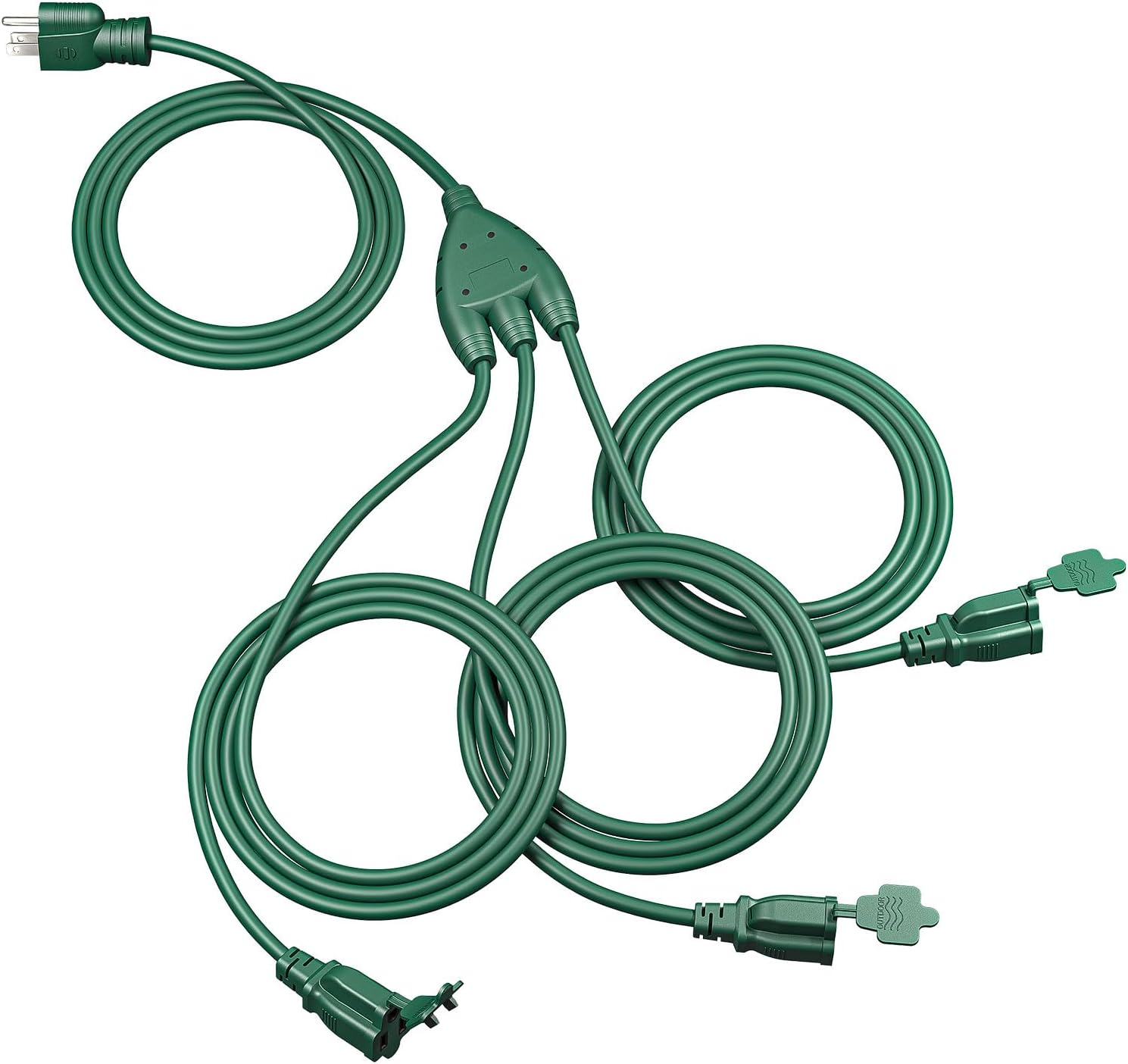 Detalle de DEWENWILS LA004H 25FT Outdoor Extension Cord, 3 Outlets, 16/3C SJTW