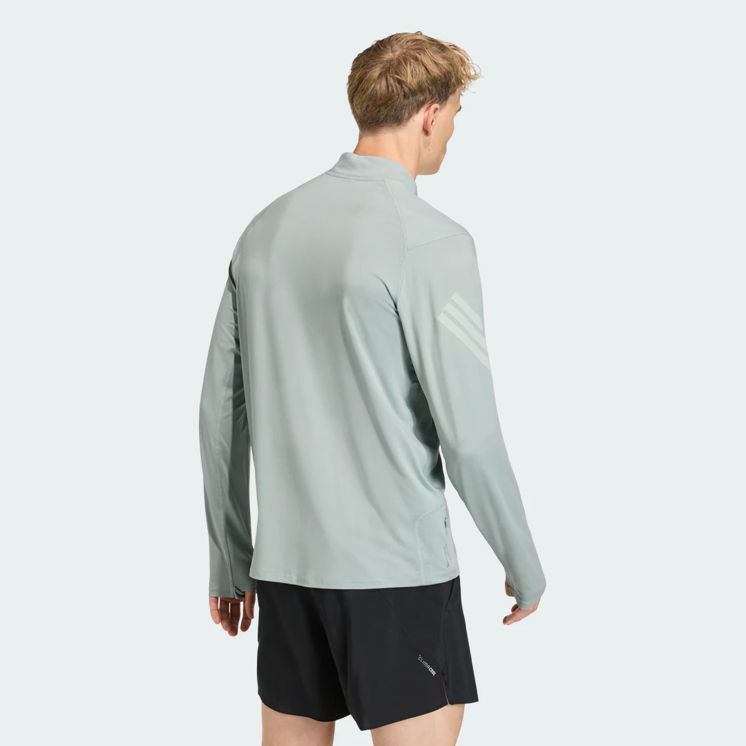 Detalle 2 de Sudadera con cremallera hasta el pecho adi365 Iconic de Adidas – Verde