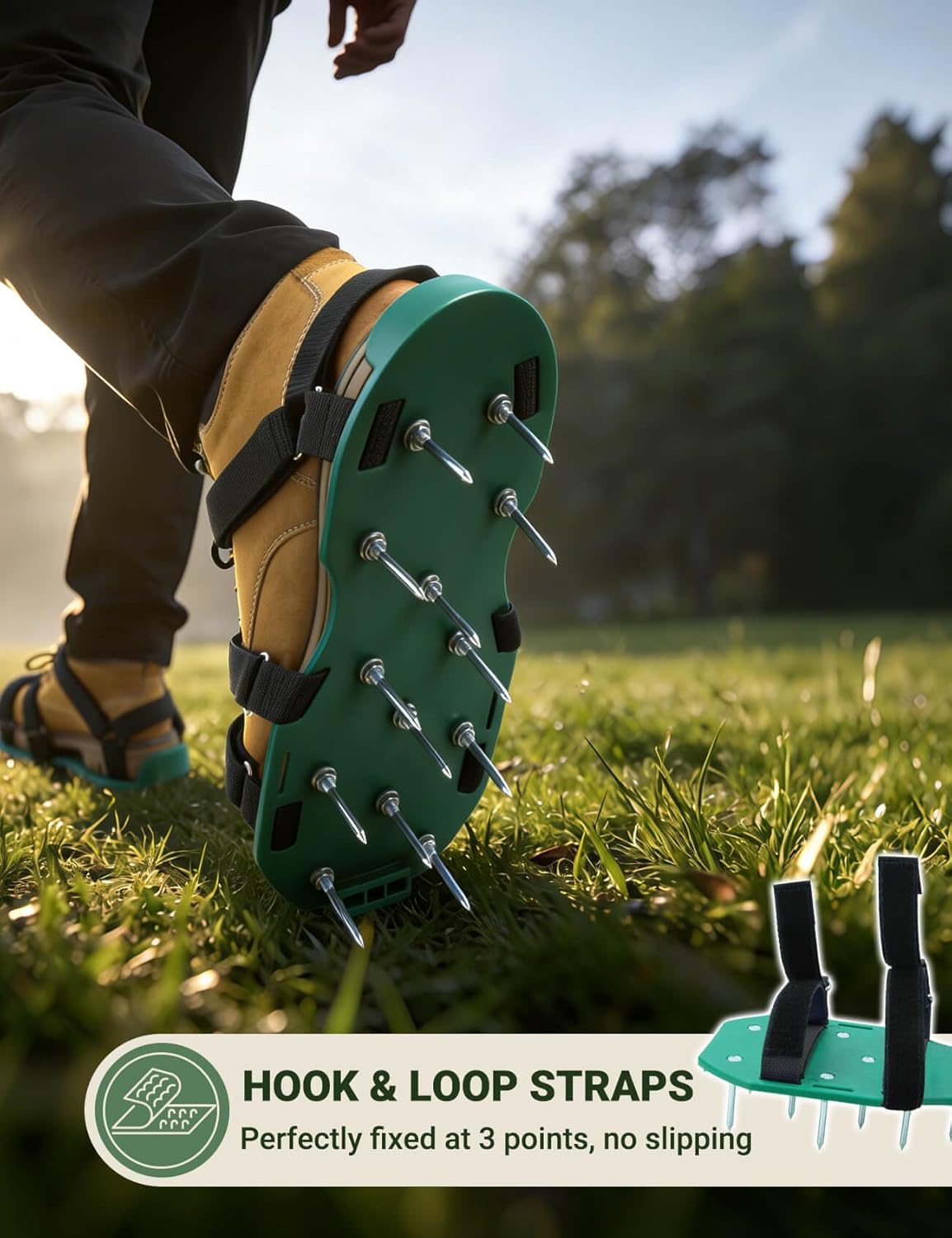 Thumbnail 2 de Lawn Aerator Shoes with 4 Spikes