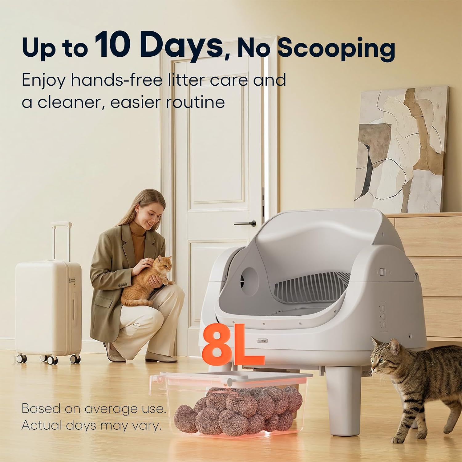 Thumbnail 3 de PetPivot Automatic Cat Litter Box, Open-Top