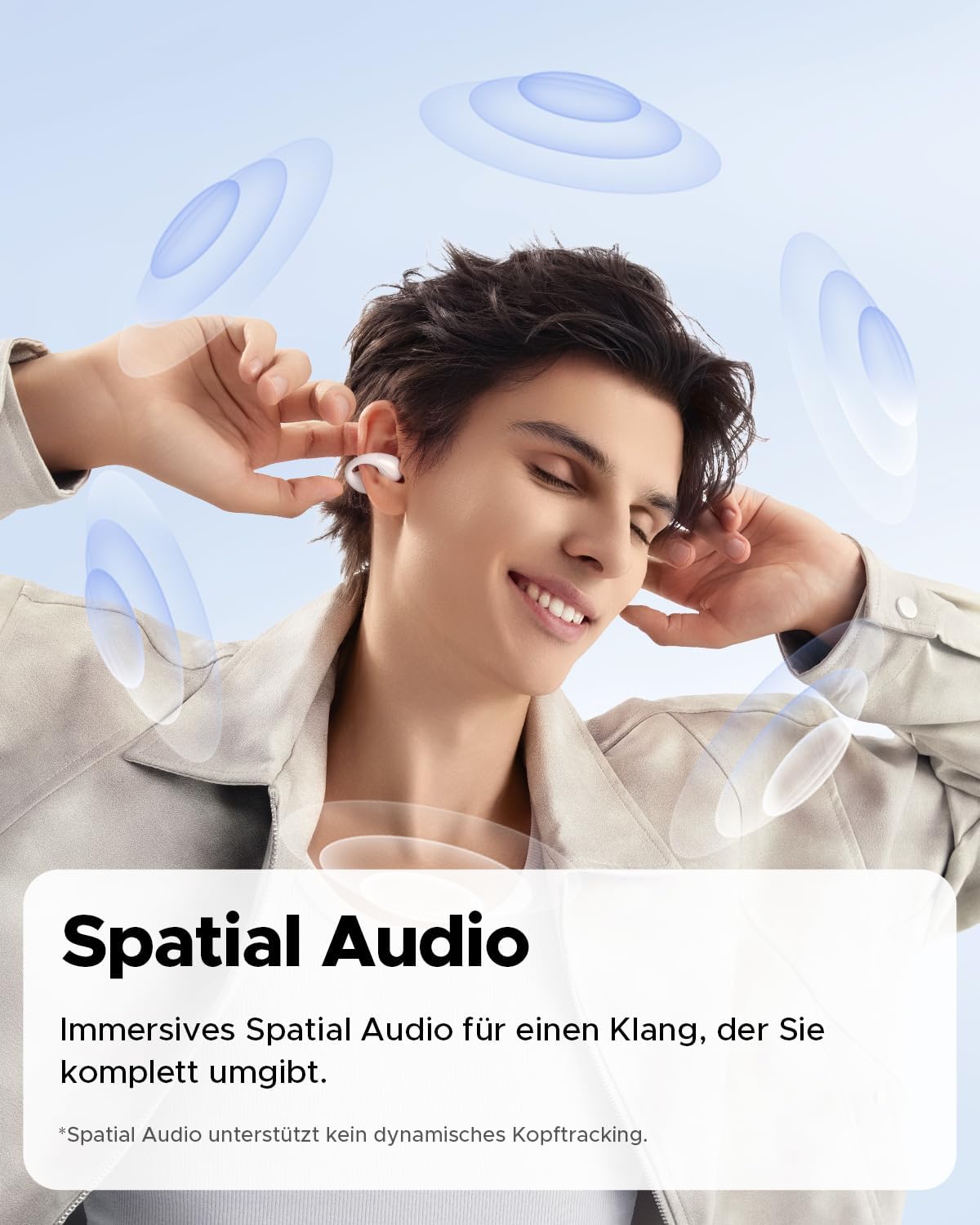 Thumbnail 3 de SoundPEATS PearlClip Pro Open-Ear Bluetooth-Kopfhörer mit Clip (Bluetooth 5.4, IPX5, 24 Std.)