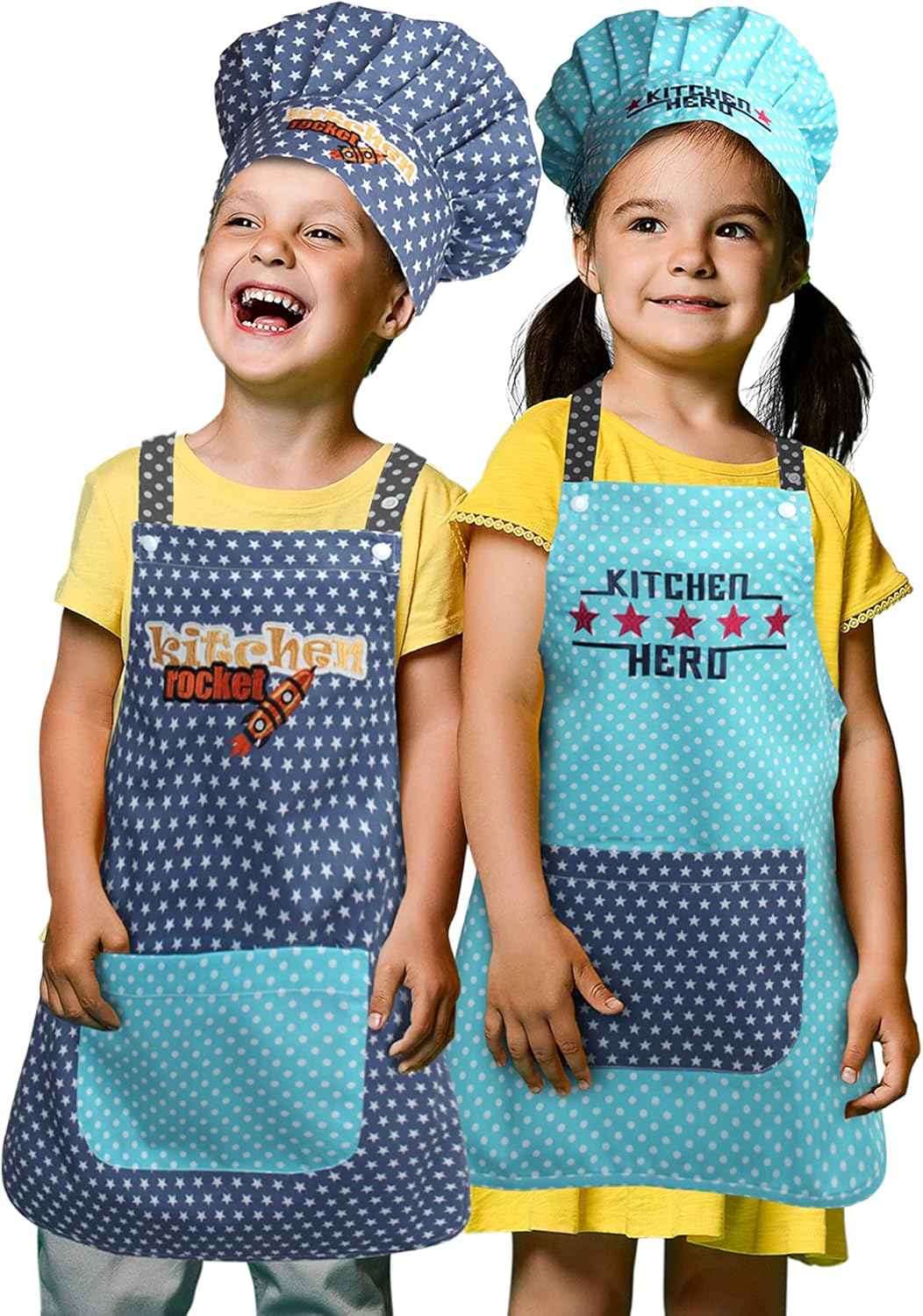 Thumbnail 6 de Toque de chef enfant Emily's Check 468.550 – Kitchen Rocket, toque adjustable pour enfants