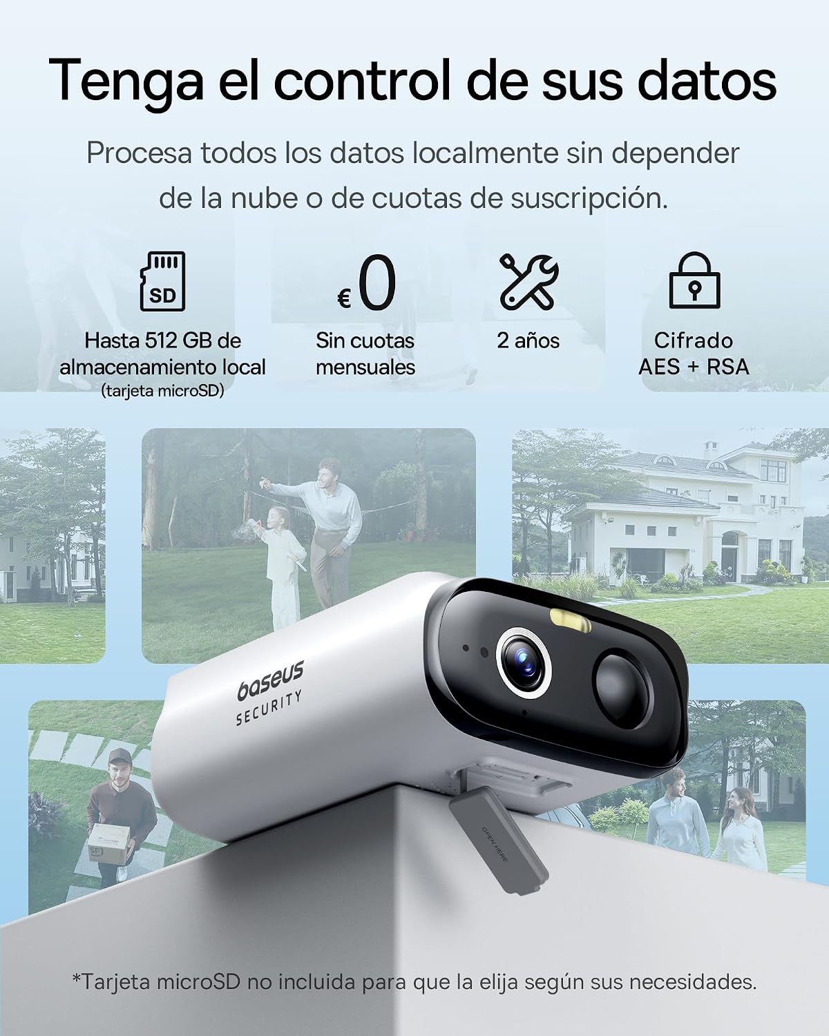 Thumbnail 6 de Baseus Security S1 Lite 2K cámara solar exterior