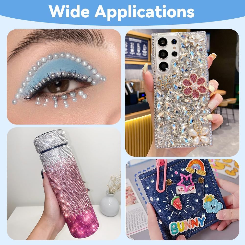 Thumbnail 6 de AUYAO Harz Strasssteine 4200Pcs – Strass Kristalle 1,5–3 mm mit Pinzette & Stift für Nagelkunst & DIY