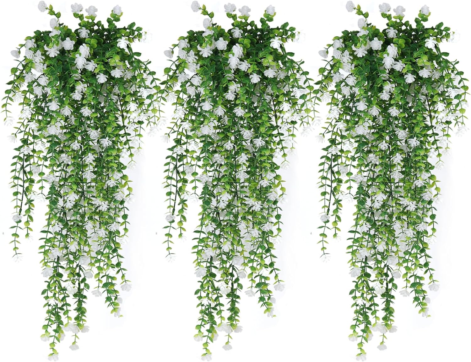 RECUTMS Artificial Hanging Plants, 3-pack