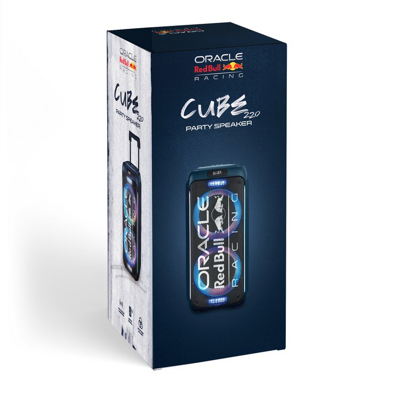 Detalle de Altavoces Red Bull Racing Portátiles Inalámbricos 320W: potencia y movilidad para cualquier espacio