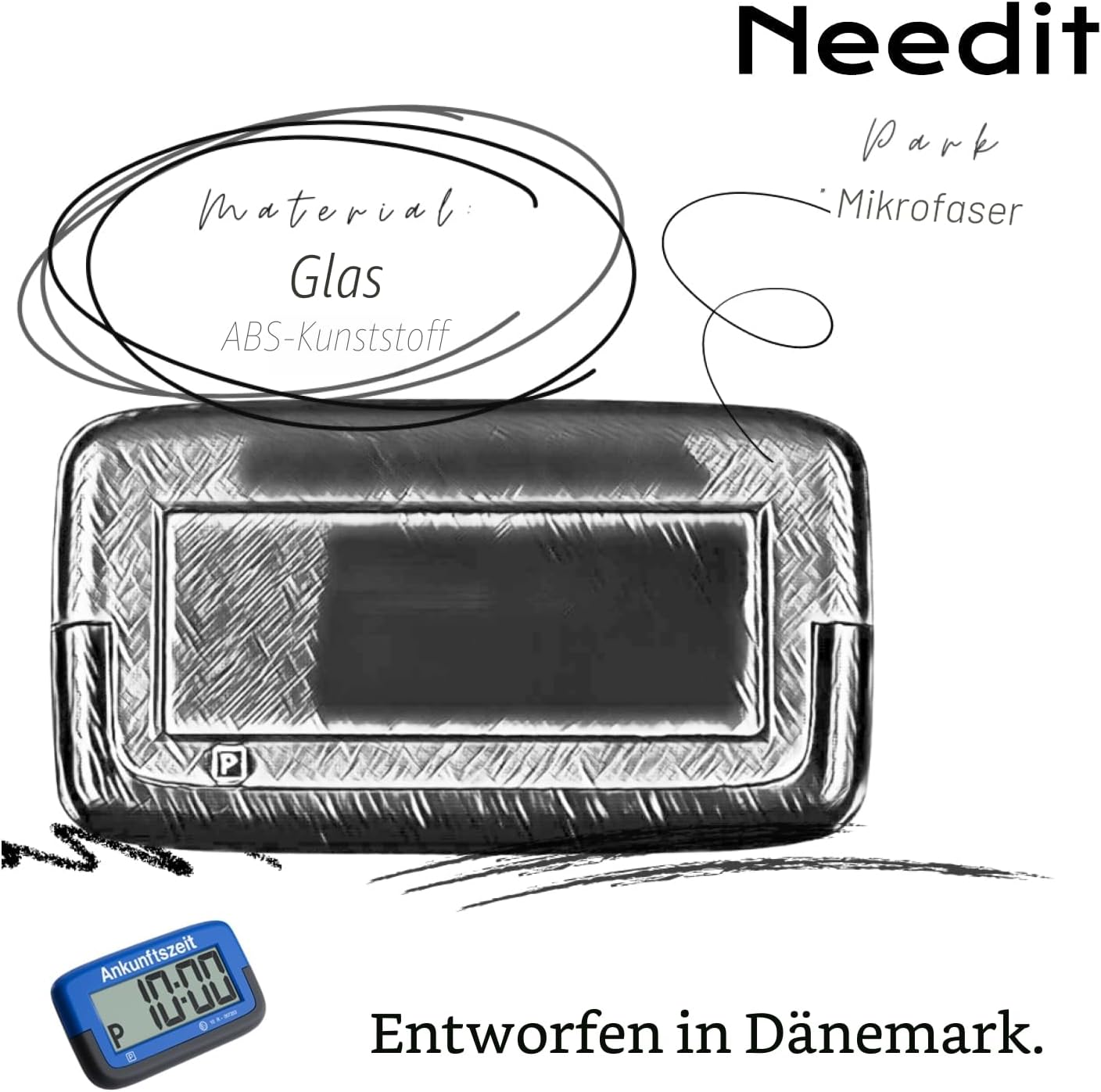 Thumbnail 6 de Needit Park Micro 9,4 mm elektronische Parkscheibe