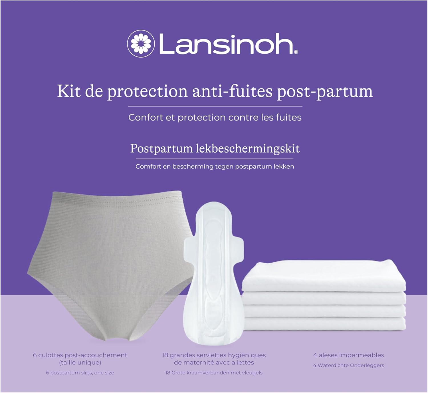 Thumbnail 1 de Lansinoh Kit de Protection anti-fuites postpartum — essentiels post-accouchement