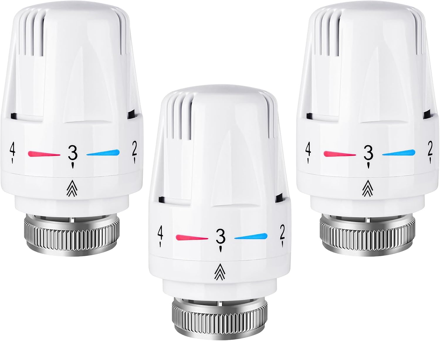 Detalle de Flintronic lot de 3 têtes de radiateur thermostatiques M30 x 1,5 avec protection antigel