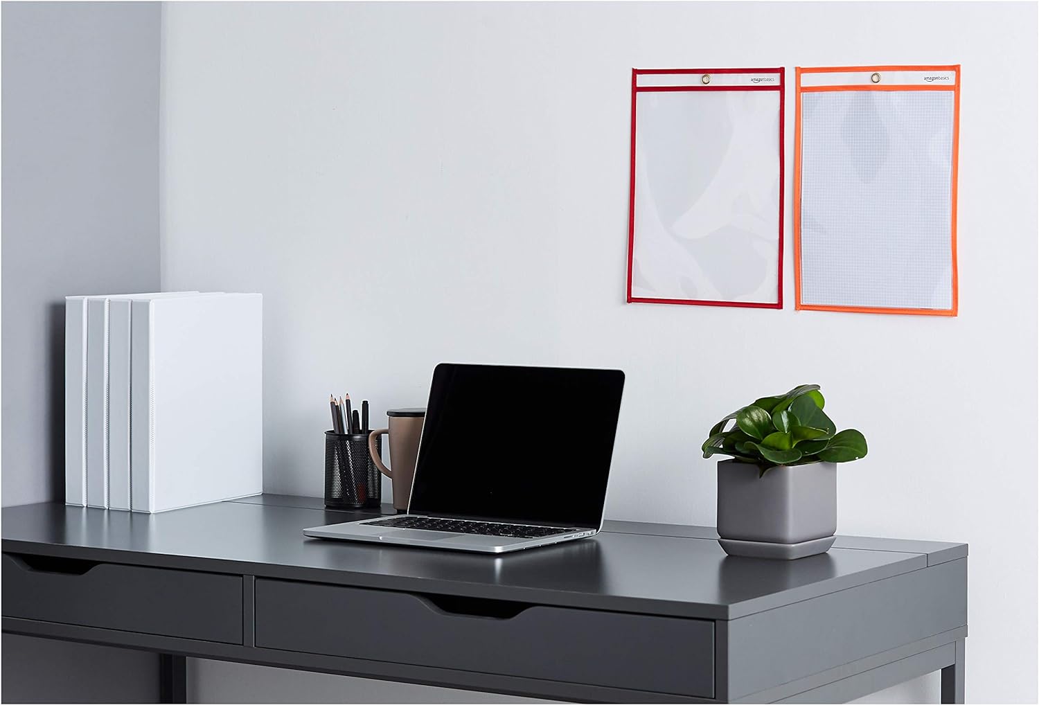 Detalle 2 de Amazon Basics Buste trasparenti riutilizzabili con superficie cancellabile, 25 pezzi, 21,6 x 28 cm