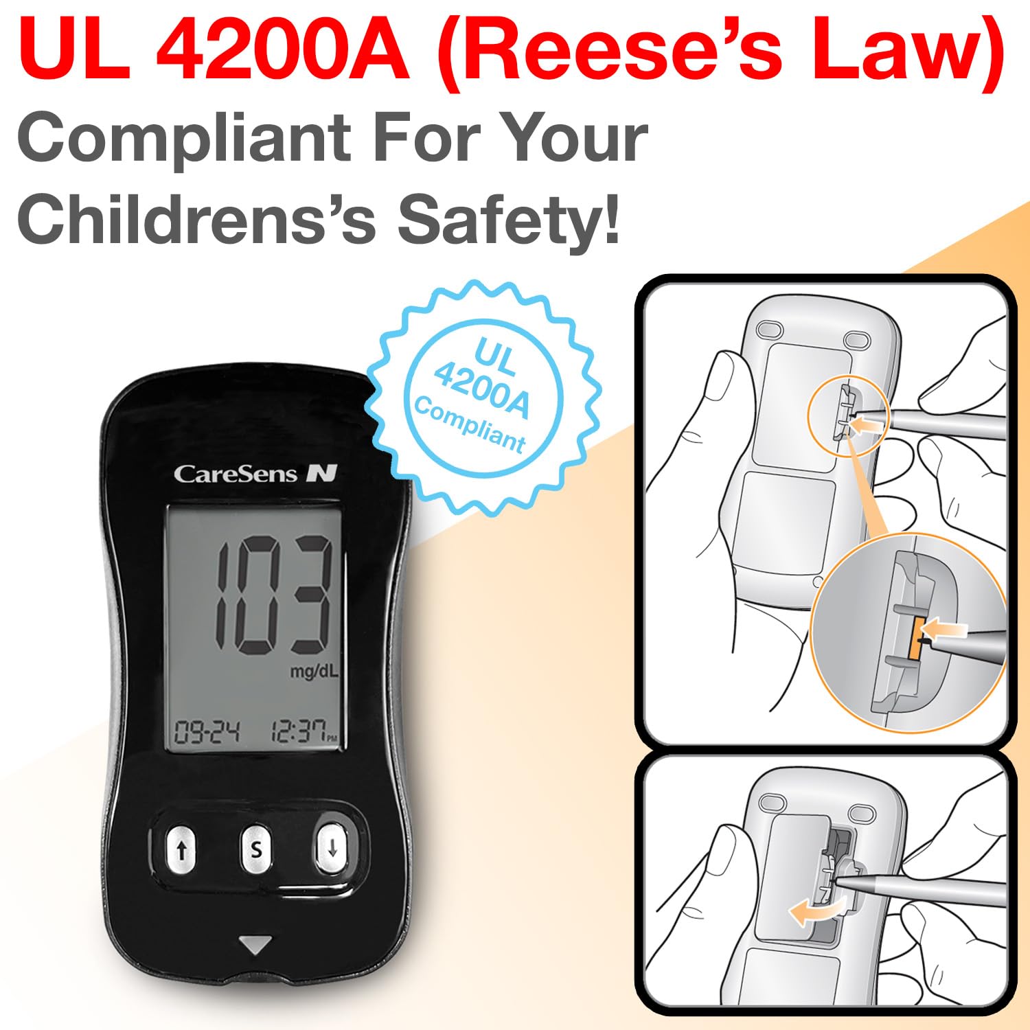 Detalle 2 de CareSens N Starter Kit Blood Glucose Monitor with 100 Test Strips and Lancets