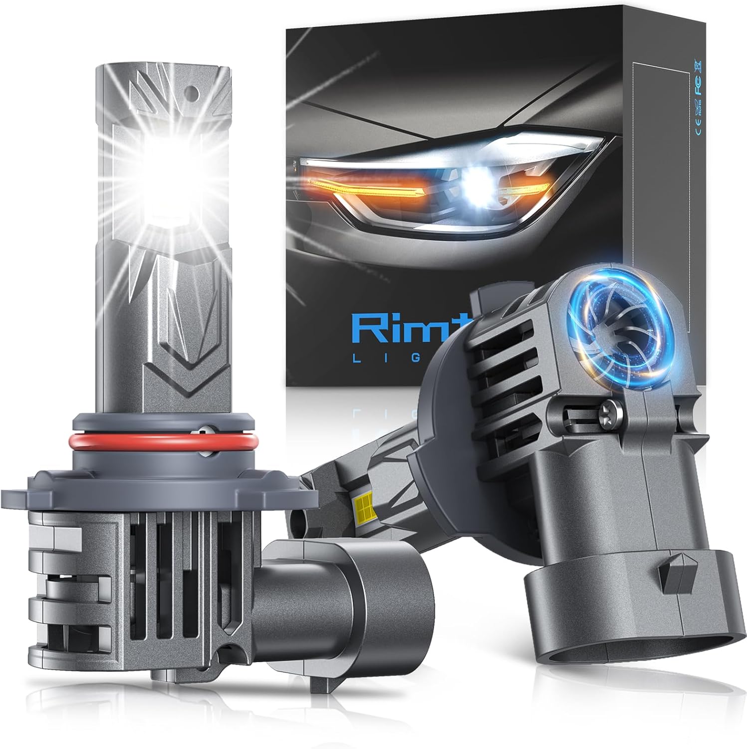 Detalle de HB3 fog light bulbs 6000K, 2 pack