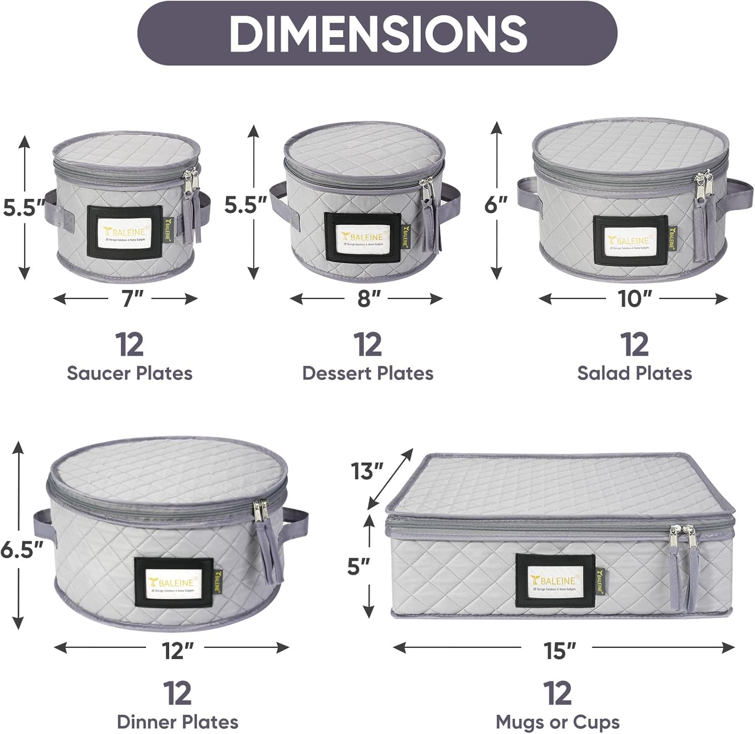 Detalle 2 de BALEINE China Storage Plate & Mug Organizer