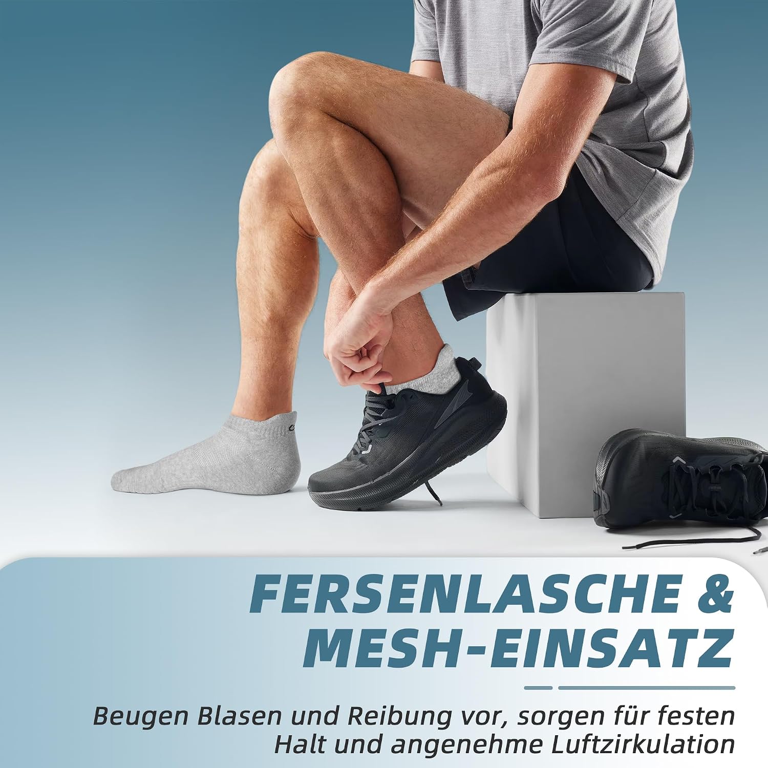 Detalle 2 de anqier Sneaker Socken 6 Paar, Größenmix