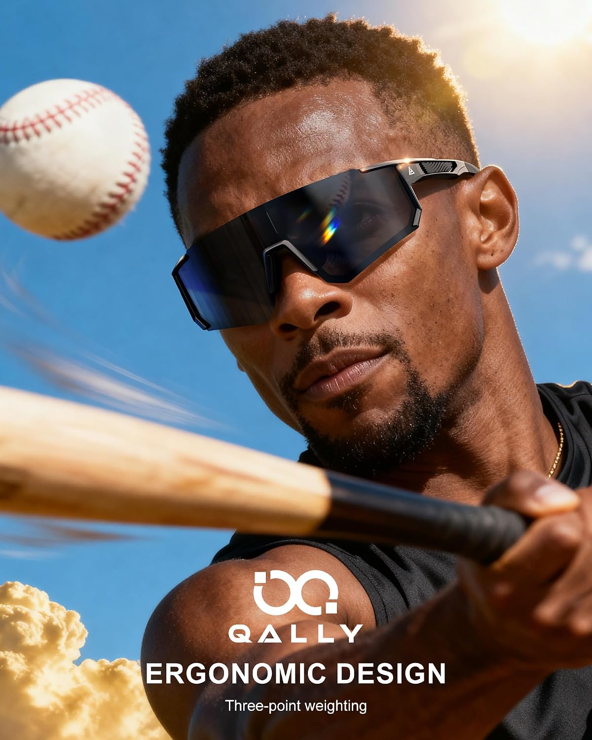 Thumbnail 1 de QALLY Polarized Sports Sunglasses for Men and Women