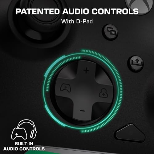 Detalle de Turtle Beach Rematch Core Black Wired Gaming Controller with Audio Controls – Hall-Effect Sticks, Rumble Motors, Xbox & PC licensed