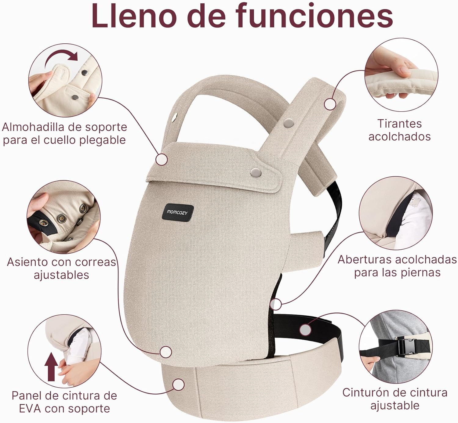 Thumbnail 4 de Momcozy Mochila Portabebés Ergónomica 3 en 1