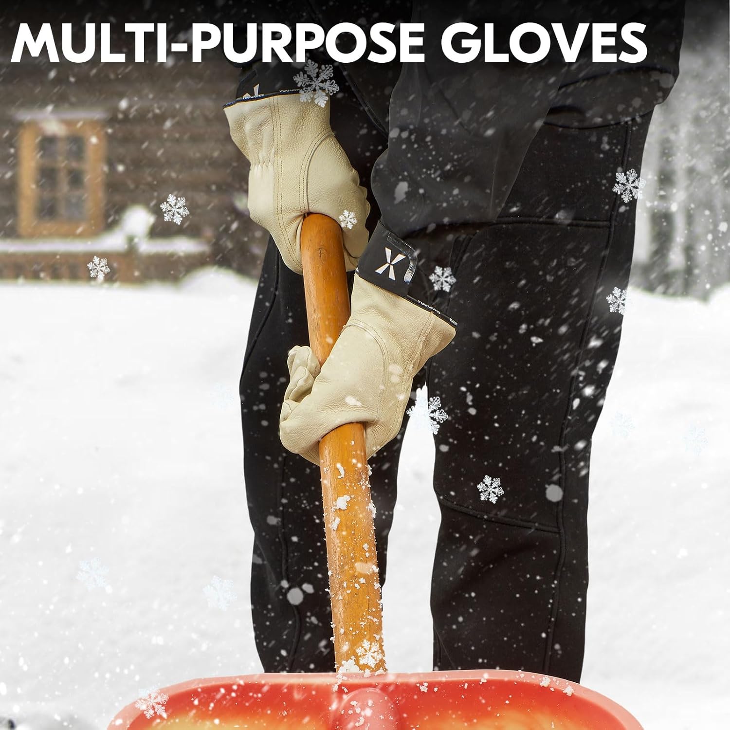 Thumbnail 5 de Vgo... PA9501FLWP guanti da lavoro invernali in pelle di maiale 0°C/32°F (1 paio) per edilizia e rigger