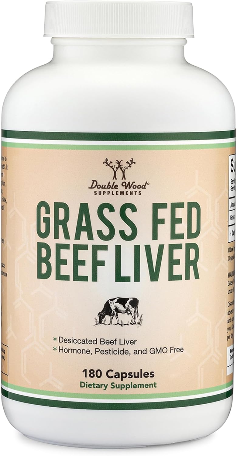 Detalle de Double Wood Beef Liver Capsules, 180 Capsules