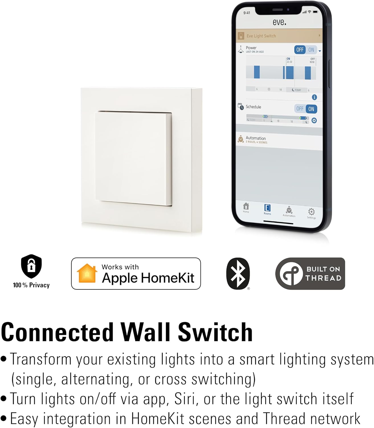 Detalle 2 de Eve Light Switch Apple Home