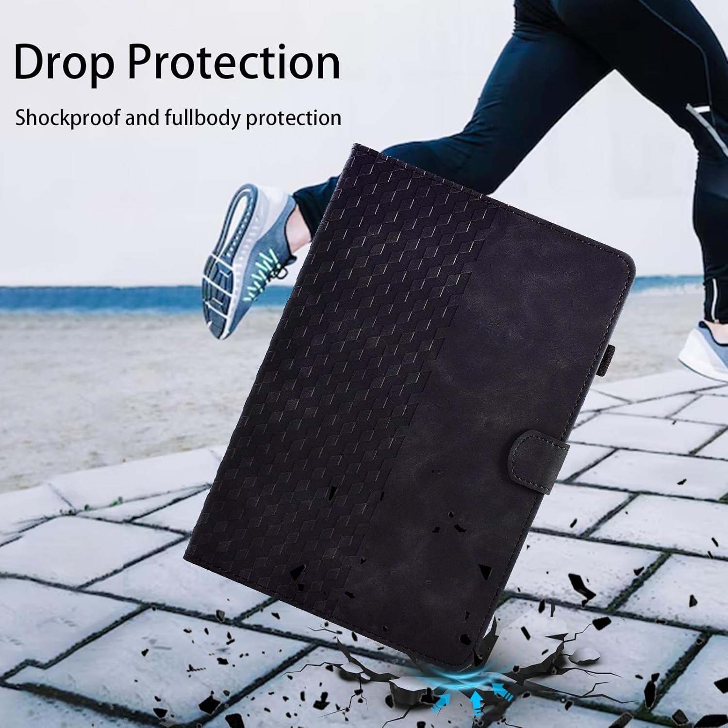 Detalle de Vkooer Leather Folio Case for Lenovo Tab M10 3rd Gen 10.1" (TB328FU / TB328XU) – Brown