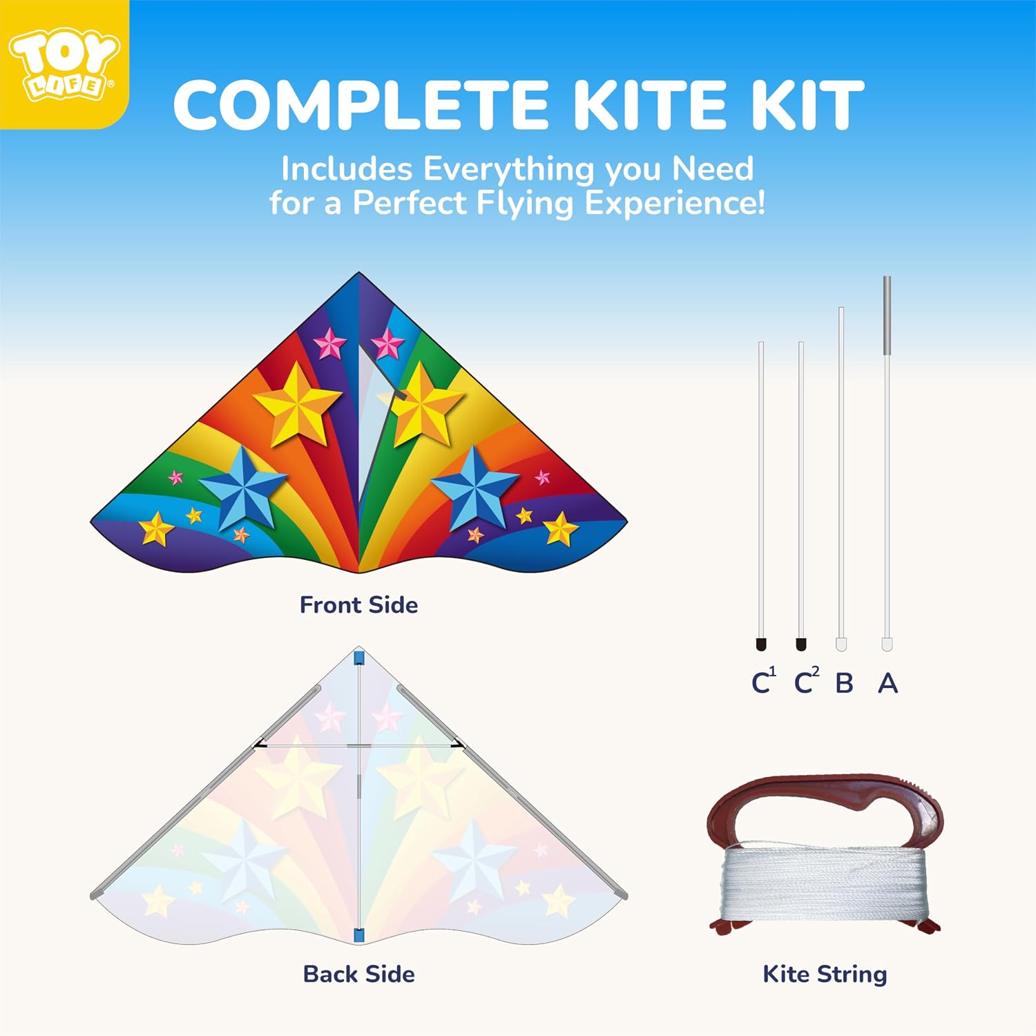 Detalle de TOY Life Kids' Kite with 50M String