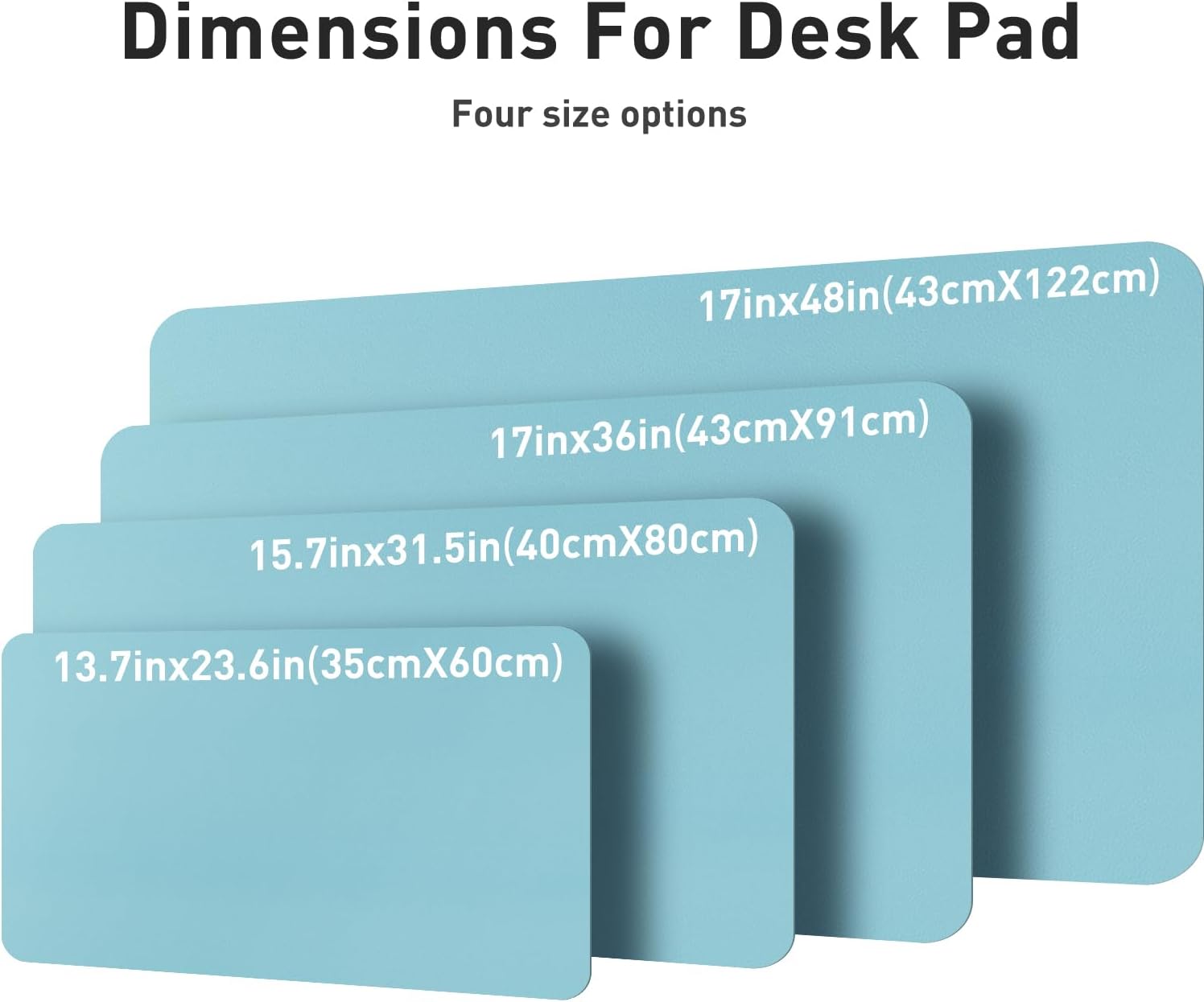 Thumbnail 5 de Aothia Large Synthetic Leather Desk Pad 23.6×13.7 in 🧾