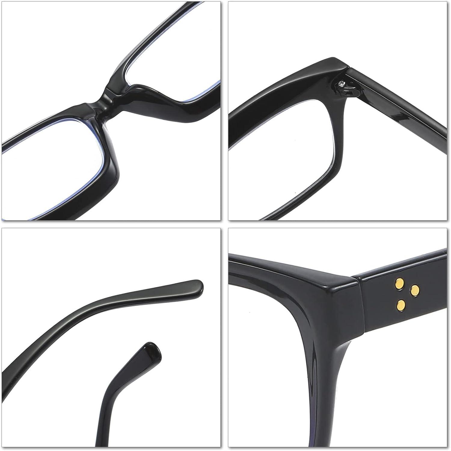 Thumbnail 4 de MMOWW 3-Pack Oversized Reading Glasses for Women with Anti-Blue Light Protection (Square Frame) +1.75