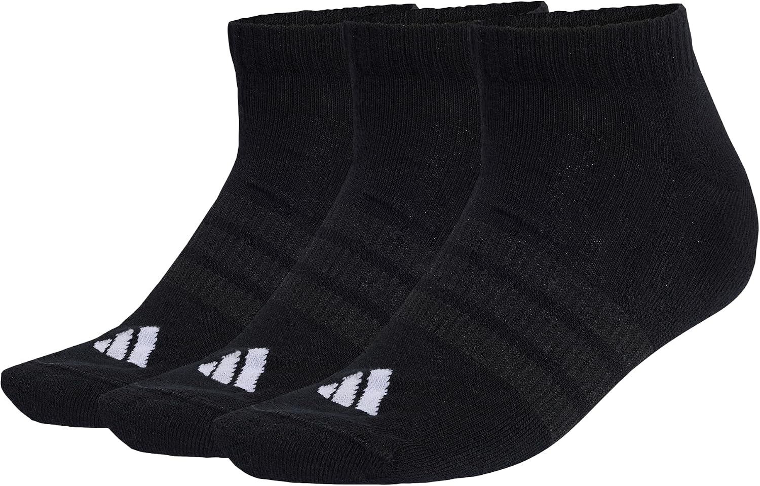 Thumbnail 4 de adidas Unisex Cushioned Essentials Low Cut Socks 3 Pair Pack review