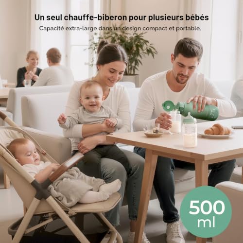 Thumbnail 9 de Momcozy Chauffe-Biberon Portable 500 ml: réchauffe rapide et sans fil pour voyage