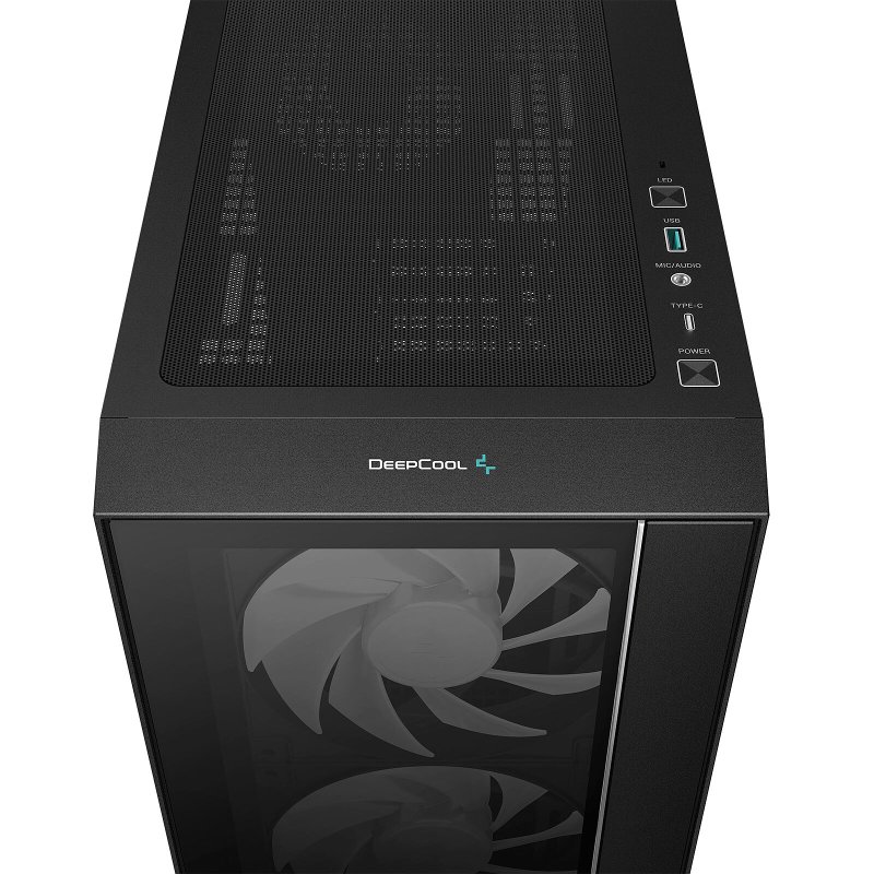 Detalle 2 de DeepCool MATREXX55 V4 C Caja PC negra con USB 3.2