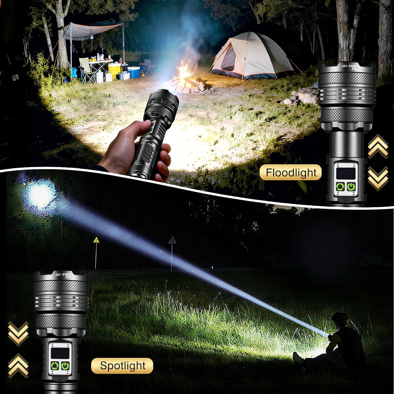 Detalle 2 de JAY-PARK Torches 1,000,000 lumens LED torch 🔦