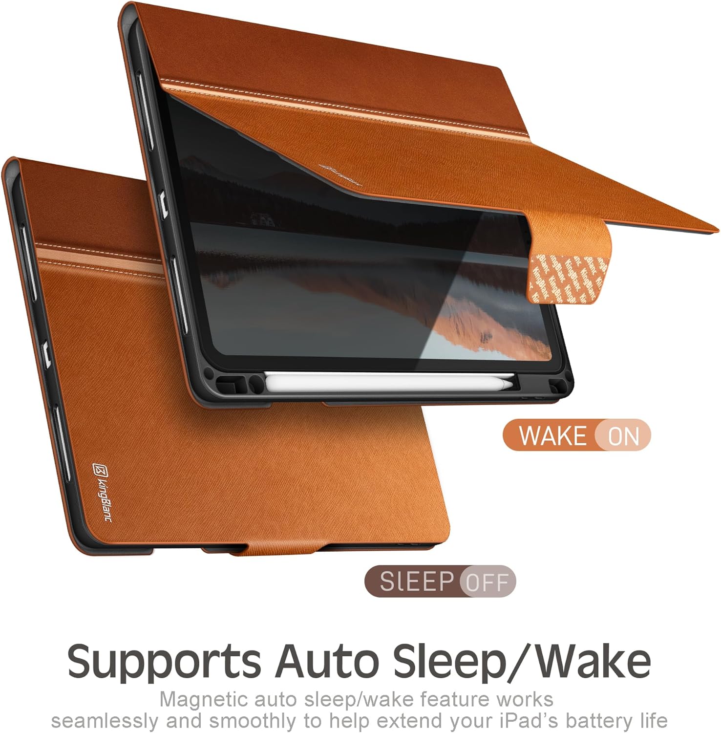 Detalle 2 de KingBlanc Case for iPad Air 11-inch (M4 2026 / M3 2025 / M2 2024) with Pencil Holder