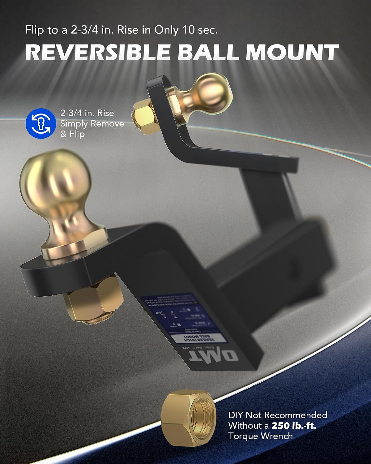 Thumbnail 4 de Orion Motor Tech Trailer Ball Mount 8000 lb