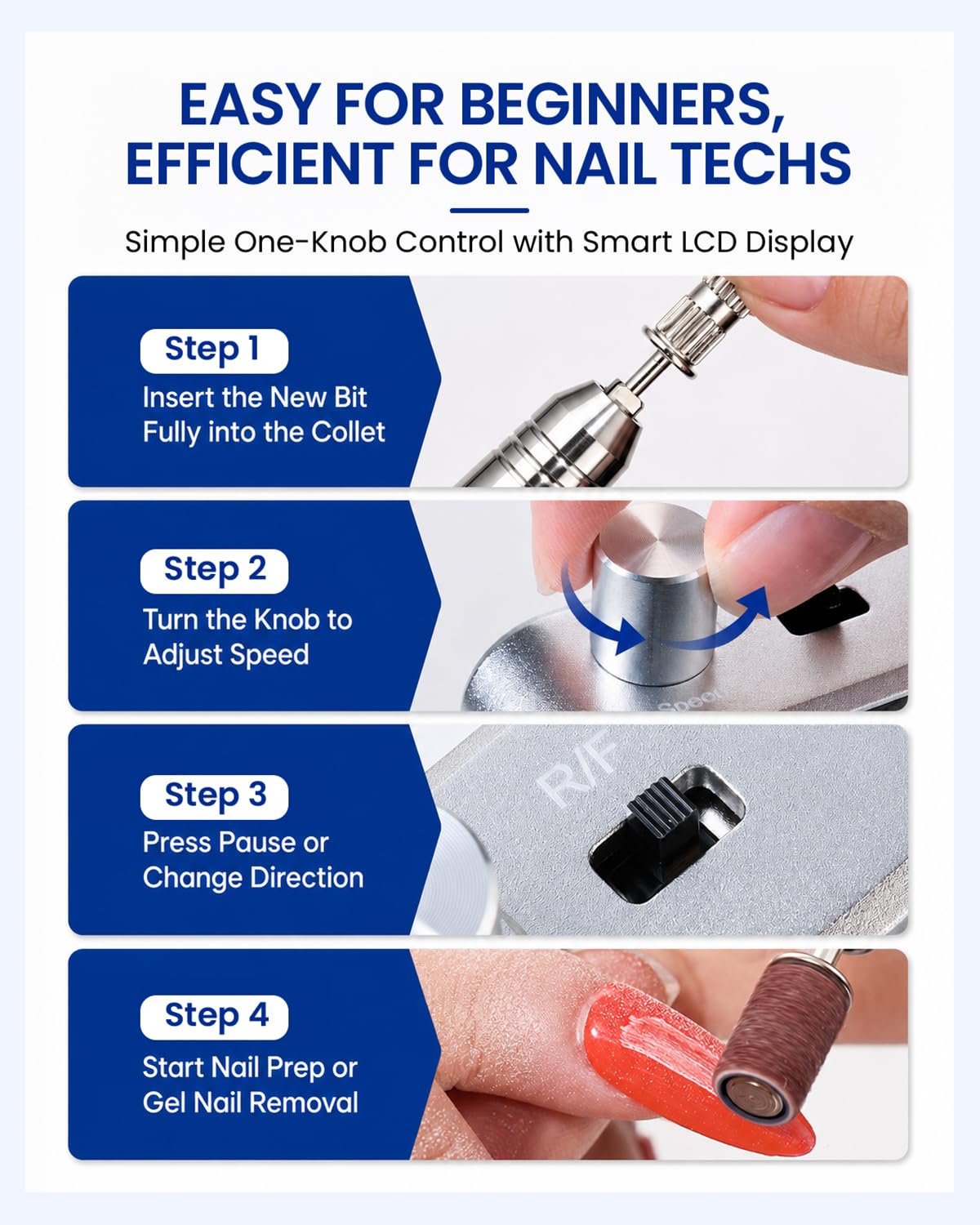 Thumbnail 4 de Makartt Electric Nail Drill 35000RPM
