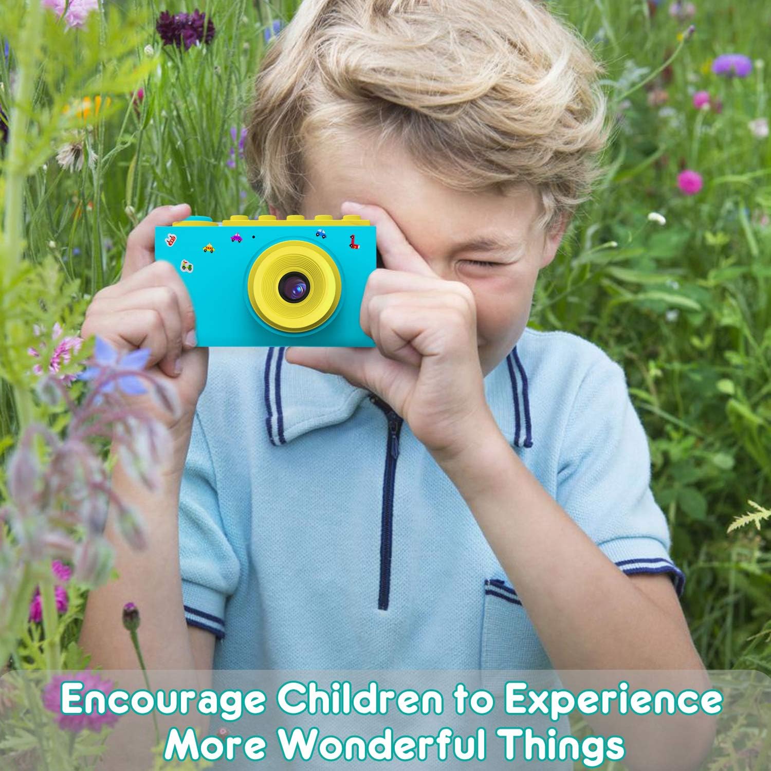 Thumbnail 4 de ShinePick Fotoapparat – Kinderdigitalkamera mit 8 MP, HD 1080P und 32 GB Micro SD