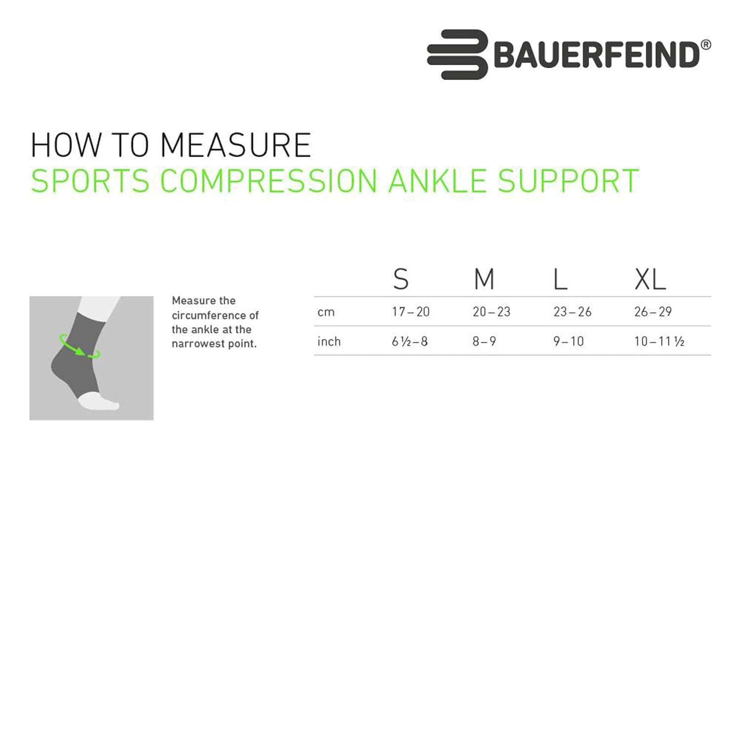 Thumbnail 6 de BAUERFEIND „Sports Compression Ankle Support“ Sprunggelenkbandage – unisex, links & rechts, Größe M