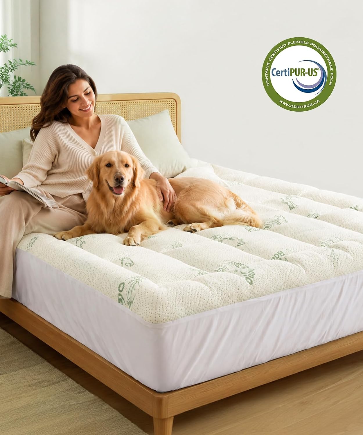 Thumbnail 6 de Twin Mattress Topper, 7D Fiber Fill